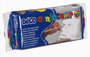 Carioca 30997/31 composto per ceramica e modellazione Argilla da modellazione 1 kg Bianco 12 pz