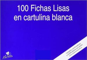 Mariola Confezione da 100 Schede Semplici N. 5 - Misure 215x160mm - Colore Bianco