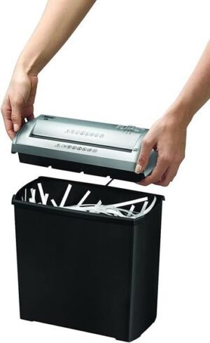 Distruggi documenti manuale Fellowes Trito 2S - Distrugge fino a 5 fogli - 11 litri - Colore nero/grigio