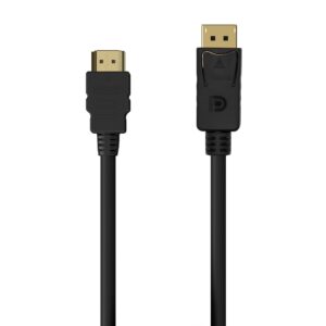 AISENS A125-0550 cavo e adattatore video 0,5 m DisplayPort HDMI tipo A (Standard) Nero