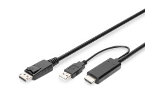 Digitus Cavo Adattatore Da 4K Hdmi - Da Hdmi A Displayport Mt 2
