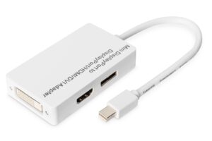 Digitus Adattatore / Convertitore Mini Displayport - Da Mini Dp A Displayport, Hdmi + Dvi