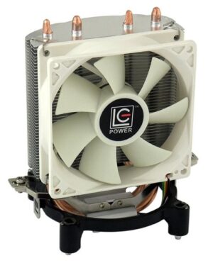 LC-Power LC-CC-95 ventola per PC Processore Refrigeratore 9,2 cm Argento, Bianco