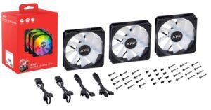 Adata Xpg Ventola Case Vento R 120 Argb Black (3 Pezzi) 120Mm Pwm