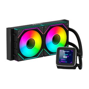 ABYSM Oceanic LCD 240 ARGB Processore Raffreddatore di liquidi tutto in uno 12 cm Nero 1 pz
