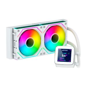 ABYSM AB324012 sistema di raffreddamento per computer Processore Raffreddatore di liquidi tutto in uno 12 cm Bianco 1 pz