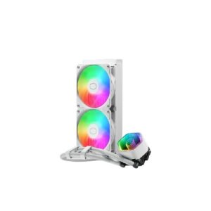 Cooler Master Dissipatore A Liquido Masterliquid 240 Core Ii Skt Universale 2X120Mm Argb Fans Bianco