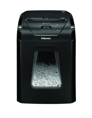 Fellowes Powershred 12C distruggi documenti Triturazione incrociata 22,5 cm Nero