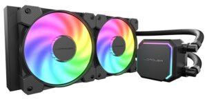 LC-Power LC-CC-240-B-ARGB sistema di raffreddamento per computer Processore Raffreddatore di liquidi tutto in uno 12 cm Nero